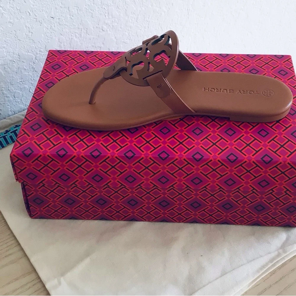 Tory Burch Miller Leather Sandals-New In Box With Dust Bag - Picture 11 of 14
